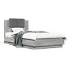 Image de vidaXL Cadre de lit sans matelas sonoma gris 90x190 cm