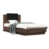 Image de vidaXL Cadre de lit sans matelas chêne marron 90x190 cm