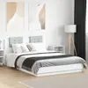 Image de vidaXL Cadre de lit avec LED sans matelas blanc 120x200 cm