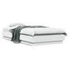 Image de vidaXL Cadre de lit sans matelas avec lumières LED blanc 100x200 cm