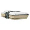 Image de vidaXL Cadre de lit sans matelas avec lumières LED 90x190 cm