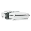 Image de vidaXL Cadre de lit sans matelas avec lumières LED blanc 75x190 cm
