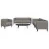 Image de vidaXL Ensemble de canapés 3 pcs taupe tissu