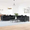 Image de vidaXL Ensemble de canapés 2 pcs avec coussins noir velours