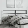Image de vidaXL Tête de lit de remplacement métal noir 193 cm
