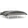 Image de vidaXL Cadre de lit métal sans matelas et tête de lit blanc 183x213 cm