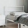 Image de vidaXL Tête de lit de remplacement métal blanc 100 cm