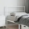 Image de vidaXL Tête de lit de remplacement métal blanc 100 cm