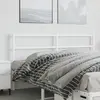 Image de vidaXL Tête de lit de remplacement métal blanc 150 cm