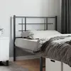 Image de vidaXL Tête de lit de remplacement métal noir 107 cm