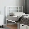 Image de vidaXL Tête de lit de remplacement métal blanc 100 cm