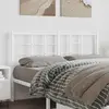 Image de vidaXL Tête de lit de remplacement métal blanc 135 cm