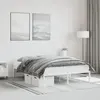 Image de vidaXL Cadre de lit métal sans matelas blanc 140x200 cm