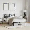 Image de vidaXL Cadre de lit métal sans matelas avec tête de lit noir 120x200cm