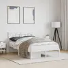 Image de vidaXL Cadre de lit métal sans matelas et tête de lit blanc 120x190 cm