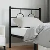 Image de vidaXL Tête de lit de remplacement métal noir 75 cm