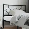 Image de vidaXL Tête de lit de remplacement métal noir 100 cm