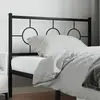 Image de vidaXL Tête de lit de remplacement métal noir 107 cm