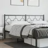 Image de vidaXL Tête de lit de remplacement métal noir 180 cm