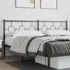 Image de vidaXL Tête de lit de remplacement métal noir 193 cm