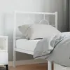 Image de vidaXL Tête de lit de remplacement métal blanc 80 cm