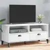 Image de vidaXL Meuble TV VIKEN blanc bois d'ingénierie