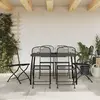 Image de vidaXL Ensemble à manger de jardin 7 pcs anthracite métal maille