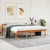 Image de vidaXL Lit pour personne âgée sans matelas 150x200 cm bois pin massif