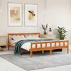 Image de vidaXL Cadre de lit sans matelas cire marron 150x200cm bois pin massif