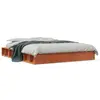 Image de vidaXL Cadre de lit sans matelas cire marron 120x200cm bois pin massif