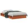 Image de vidaXL Cadre de lit sans matelas cire marron 90x200 cm bois pin massif