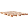 Image de vidaXL Lit de palette sans matelas cire marron 140x200 cm pin massif