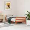 Image de vidaXL Cadre de lit sans matelas cire marron 90x200 cm bois pin massif
