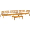 Image de vidaXL Salon palette de jardin 4 pcs bois d'acacia massif