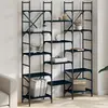 Image de vidaXL Bibliothèque noir 127,5x28,5x172,5 cm bois d'ingénierie