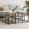Image de vidaXL Table basse chêne sonoma 91x91x40 cm bois d'ingénierie