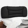 Image de vidaXL Coussin de tête de lit Hvar noir 100 cm similicuir