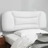 Image de vidaXL Coussin de tête de lit Hvar blanc 100 cm similicuir