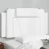 Image de vidaXL Coussin de tête de lit Viana blanc 100 cm similicuir
