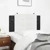 Image de vidaXL Coussin de tête de lit Zadar noir et blanc 100 cm similicuir