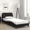 Image de vidaXL Cadre de lit sans matelas Hvar noir 90x200 cm similicuir