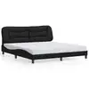 Image de vidaXL Cadre de lit sans matelas Hvar noir 180x200 cm similicuir