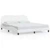 Image de vidaXL Cadre de lit sans matelas Zadar blanc 180x200 cm similicuir