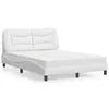 Image de vidaXL Lit avec matelas Hvar blanc 120x200 cm similicuir