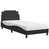 Image de vidaXL Cadre de lit sans matelas Zadar noir 80x200 cm similicuir