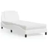 Image de vidaXL Cadre de lit sans matelas Zadar blanc 80x200 cm similicuir