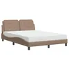 Image de vidaXL Cadre de lit sans matelas Zadar cappuccino 120x200 cm similicuir