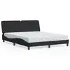 Image de vidaXL Cadre de lit avec LED sans matelas noir 160x200 cm velours