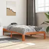 Image de vidaXL Cadre de lit sans matelas cire marron 75x190 cm bois pin massif