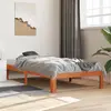 Image de vidaXL Cadre de lit sans matelas cire marron 90x190 cm bois pin massif